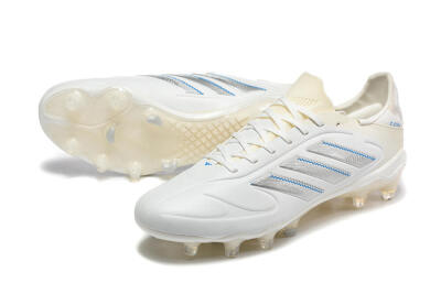 Men's Adidas Copa Pure 2 FG Football Boots - White/Light Gray/Blue