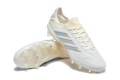 Men's Adidas Copa Pure 2 FG Football Boots - White/Light Gray/Blue