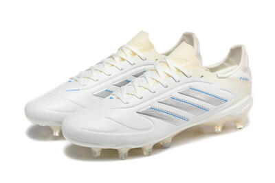 Men's Adidas Copa Pure 2 FG Football Boots - White/Light Gray/Blue