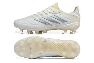 Men's Adidas Copa Pure 2 FG Football Boots - White/Light Gray/Blue