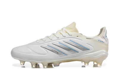 Men's Adidas Copa Pure 2 FG Football Boots - White/Light Gray/Blue