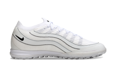 Unisex Nike Air Zoom Mercurial Vapor 16 Elite TF Football Shoes - White/Clean White/Black Accents