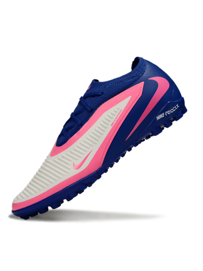 Unisex Nike Phantom 6 Low Elite TF Football Shoes - Blue/Vibrant Pink/Light Grey