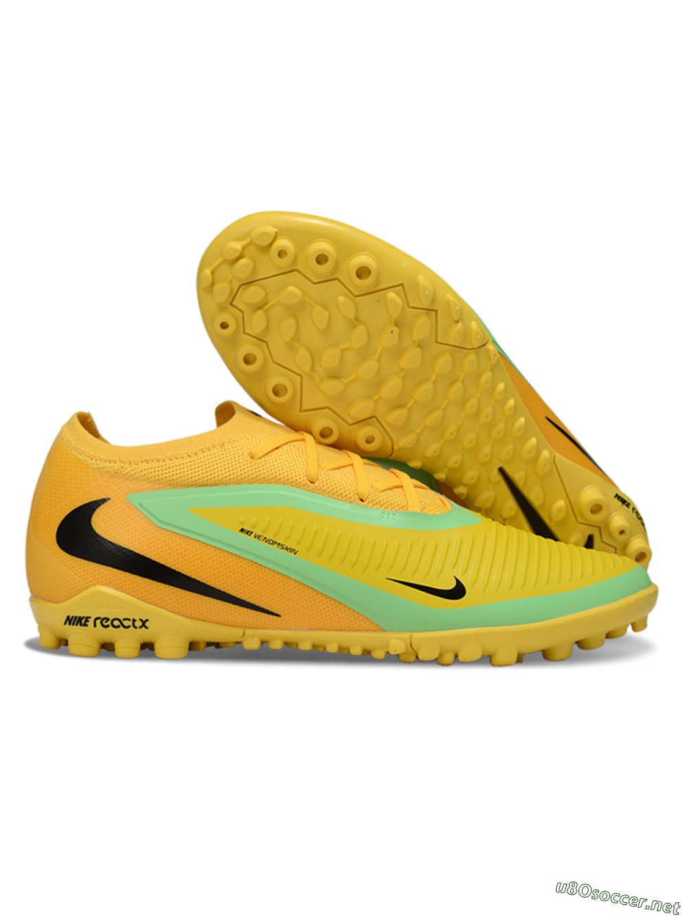 Unisex Nike Phantom 6 Low Elite TF Football Shoes - Yellow/Vibrant Citrus/Soft Mint 2