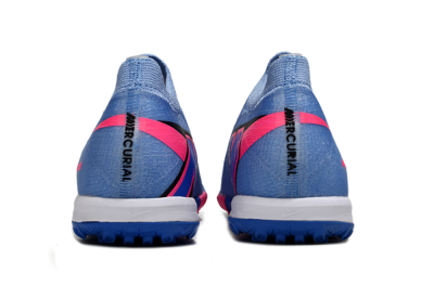 Unisex Nike Air Zoom Mercurial Vapor 16 Elite TF Football Shoes - Blue/Electric Blue/Neon Pink