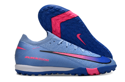 Unisex Nike Air Zoom Mercurial Vapor 16 Elite TF Football Shoes - Blue/Electric Blue/Neon Pink