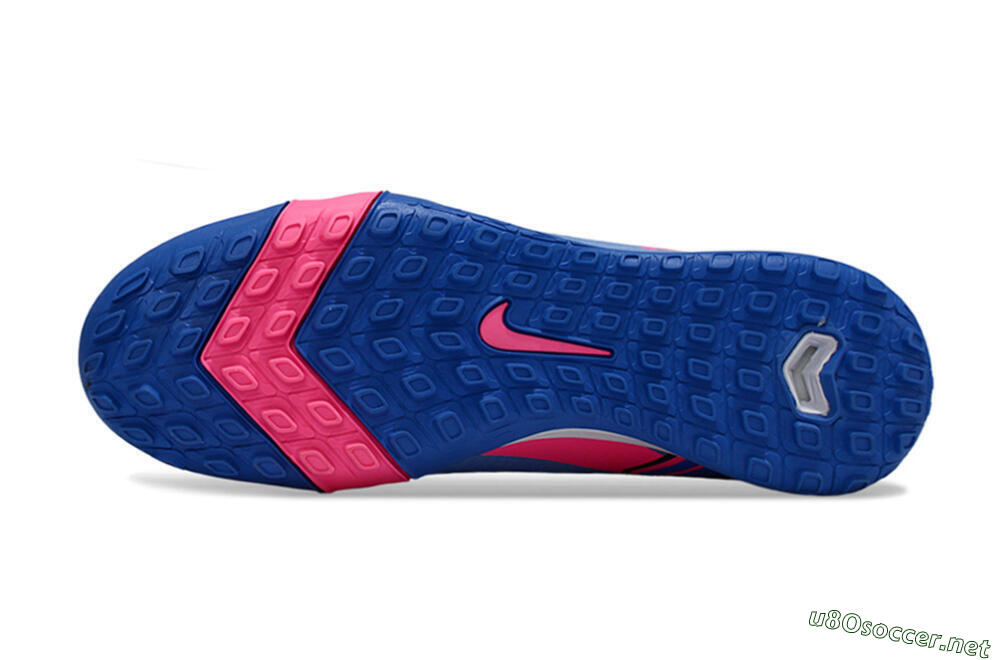 Unisex Nike Air Zoom Mercurial Vapor 16 Elite TF Football Shoes - Blue/Electric Blue/Neon Pink 6