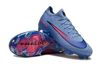 Unisex Nike Air Zoom Mercurial Vapor 16 Elite FG Football Boots - Blue/Electric Blue/Neon Pink