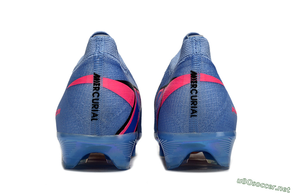 Unisex Nike Air Zoom Mercurial Vapor 16 Elite FG Football Boots - Blue/Electric Blue/Neon Pink 5