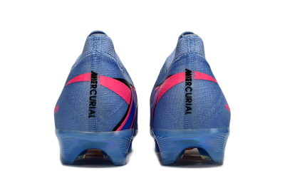 Unisex Nike Air Zoom Mercurial Vapor 16 Elite FG Football Boots - Blue/Electric Blue/Neon Pink