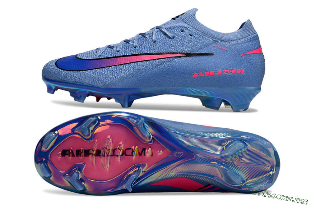 Unisex Nike Air Zoom Mercurial Vapor 16 Elite FG Football Boots - Blue/Electric Blue/Neon Pink 1
