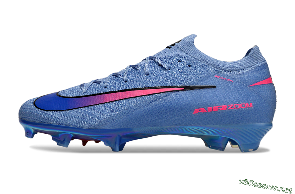 Unisex Nike Air Zoom Mercurial Vapor 16 Elite FG Football Boots - Blue/Electric Blue/Neon Pink 0