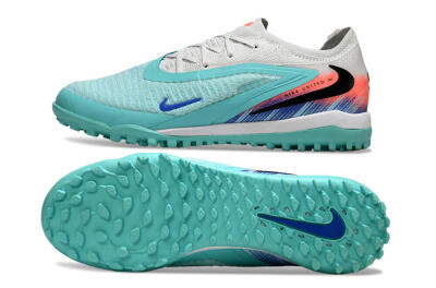 Unisex Nike Phantom 6 Low Elite TF Football Shoes - Aqua/Bright Aqua/Coral Pink