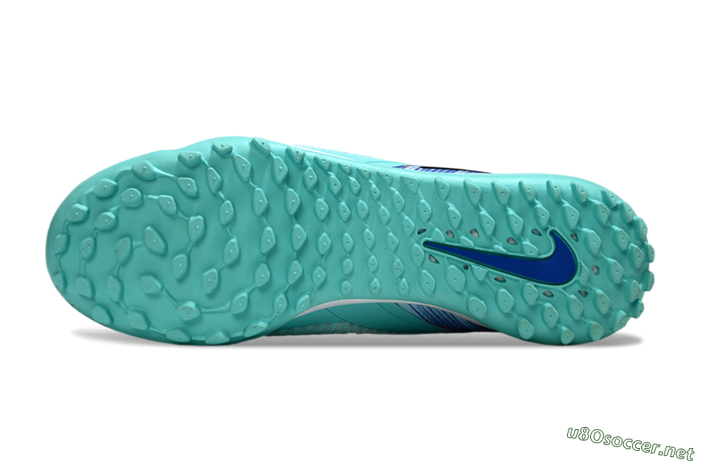 Unisex Nike Phantom 6 Low Elite TF Football Shoes - Aqua/Bright Aqua/Coral Pink 6