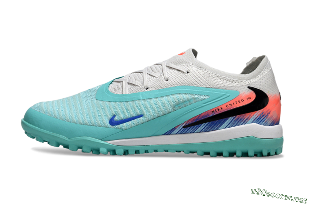 Unisex Nike Phantom 6 Low Elite TF Football Shoes - Aqua/Bright Aqua/Coral Pink 0