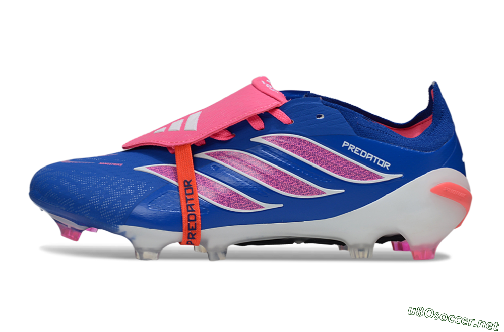 Men's Adidas Predator 26 Elite Fold-Over Tongue FG Football Boots - Blue/Electric Pink/Cerulean 0