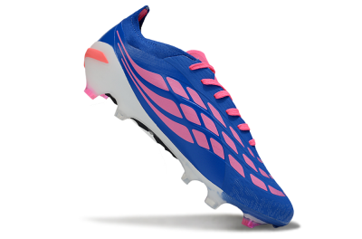Men's Adidas Predator 26 Elite FG Football Boots - Blue/Electric Blue/Fuchsia Pink