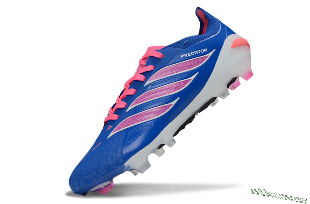 Men's Adidas Predator 26 Elite FG Football Boots - Blue/Electric Blue/Fuchsia Pink 5