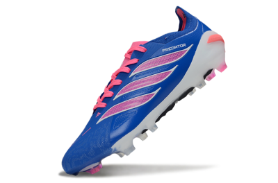 Men's Adidas Predator 26 Elite FG Football Boots - Blue/Electric Blue/Fuchsia Pink
