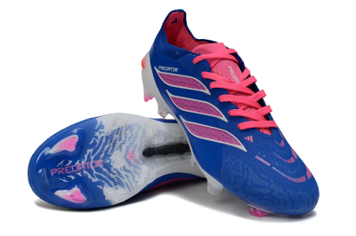 Men's Adidas Predator 26 Elite FG Football Boots - Blue/Electric Blue/Fuchsia Pink