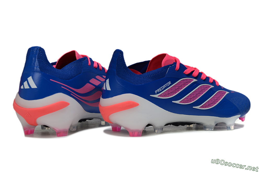 Men's Adidas Predator 26 Elite FG Football Boots - Blue/Electric Blue/Fuchsia Pink 6
