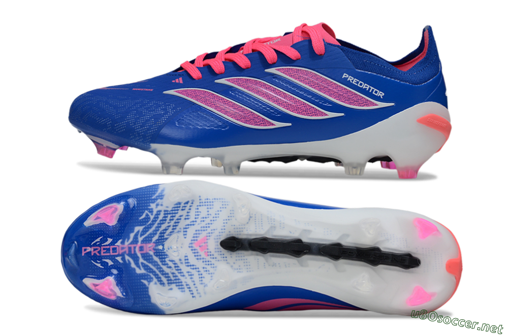 Men's Adidas Predator 26 Elite FG Football Boots - Blue/Electric Blue/Fuchsia Pink 1