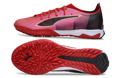 Men's Puma Ultra Ultimate TF Football Shoes - Red/Vibrant Red/Crimson Black