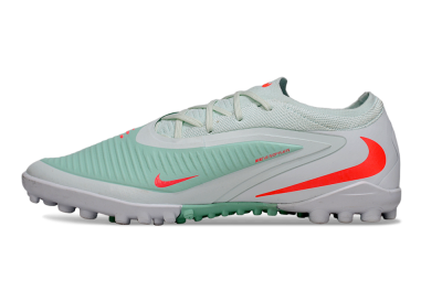 Unisex Nike Phantom 6 Low Elite TF Football Shoes - LightGreen/CoralOrange/White