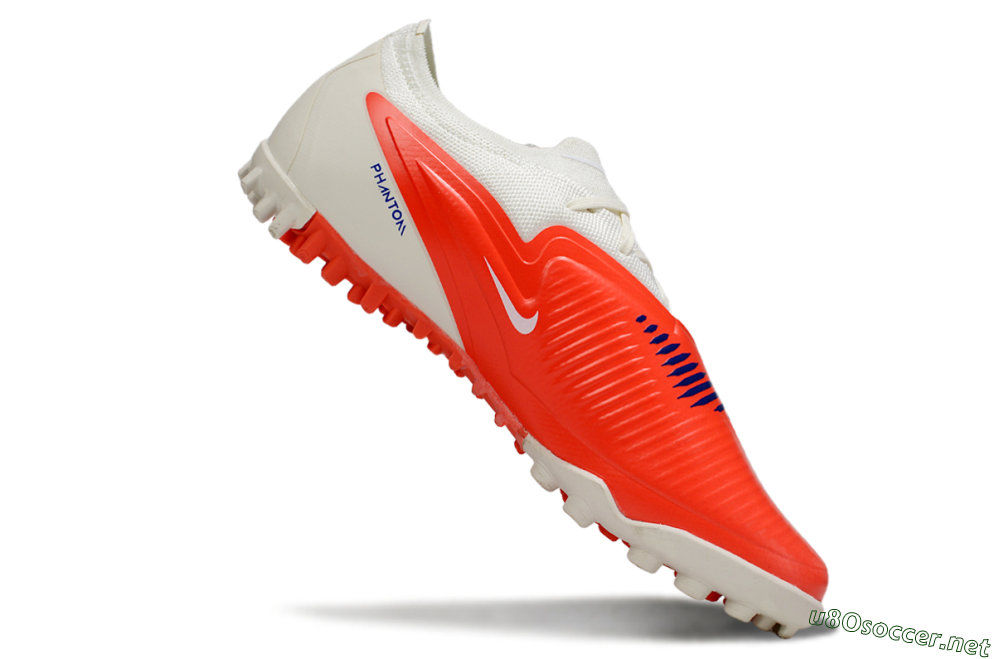 Unisex Nike Phantom 6 Low Elite TF Football Shoes - Red/Bright Red/Snow White 4