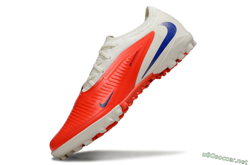 Unisex Nike Phantom 6 Low Elite TF Football Shoes - Red/Bright Red/Snow White 5