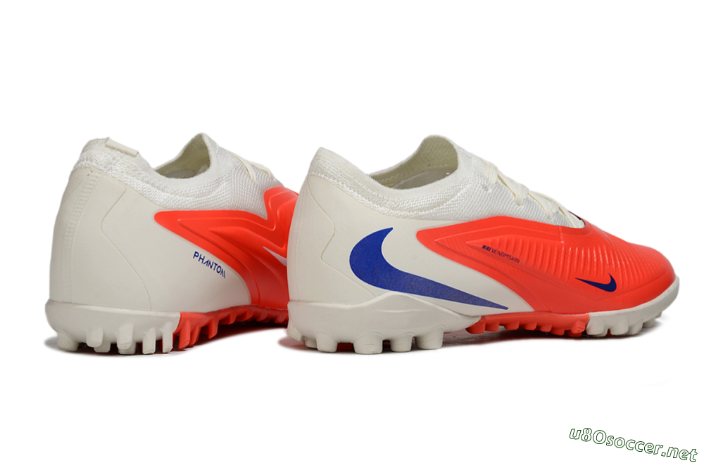 Unisex Nike Phantom 6 Low Elite TF Football Shoes - Red/Bright Red/Snow White 6