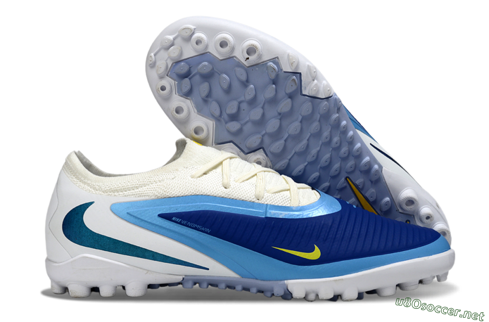 Unisex Nike Phantom 6 Low Elite TF Football Shoes - Blue/Sky Blue/Navy Blue 2
