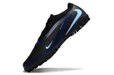 Unisex Nike Phantom 6 Low Elite TF Football Shoes - Black/Midnight Blue/Icy Blue