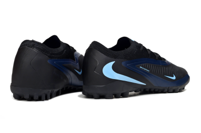 Unisex Nike Phantom 6 Low Elite TF Football Shoes - Black/Midnight Blue/Icy Blue