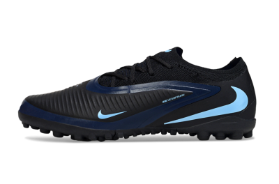 Unisex Nike Phantom 6 Low Elite TF Football Shoes - Black/Midnight Blue/Icy Blue