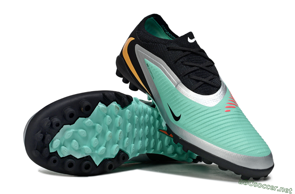 Unisex Nike Phantom 6 Low Elite TF Football Shoes - Teal/Black/Rose 1