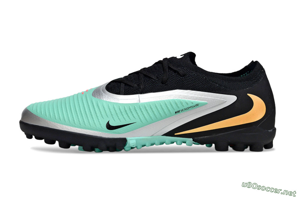 Unisex Nike Phantom 6 Low Elite TF Football Shoes - Teal/Black/Rose 0