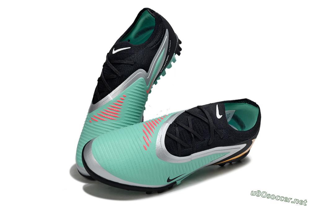 Unisex Nike Phantom 6 Low Elite TF Football Shoes - Teal/Black/Rose 3