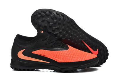 Men's Nike Phantom 6 Low Elite TF Football Shoes - Orange/Vibrant Coral/Jet Black