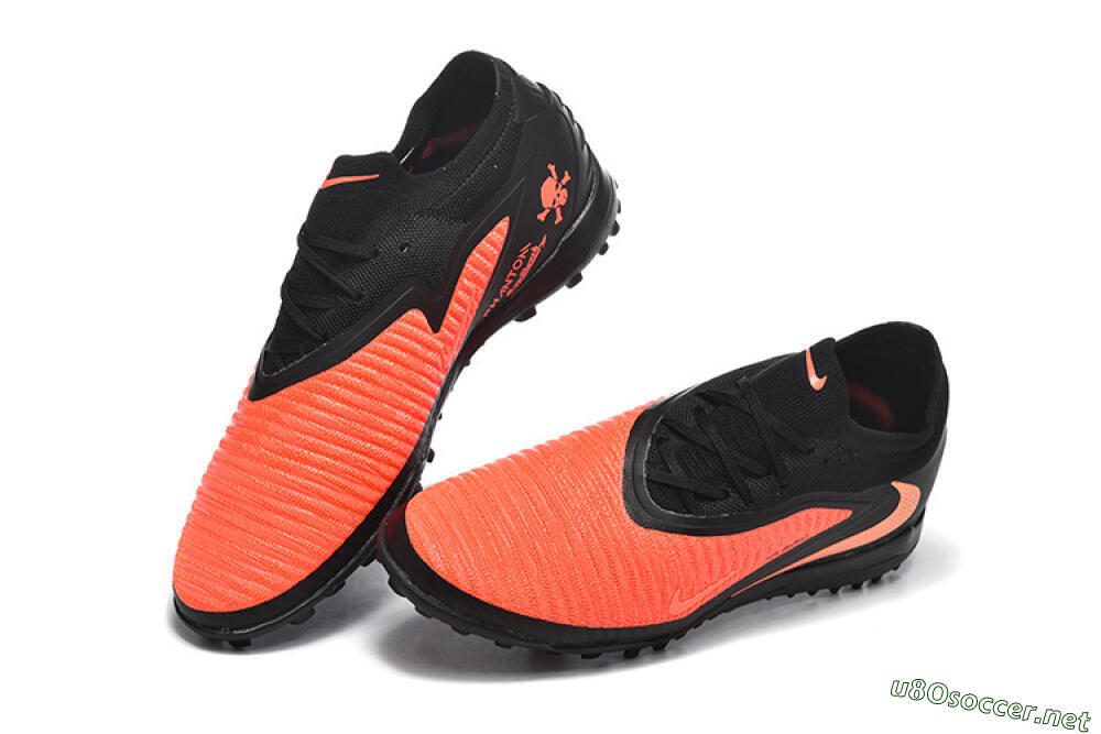 Men's Nike Phantom 6 Low Elite TF Football Shoes - Orange/Vibrant Coral/Jet Black 6
