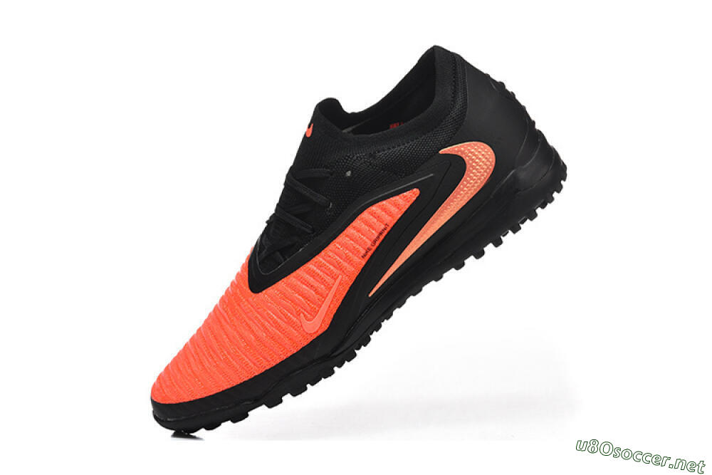 Men's Nike Phantom 6 Low Elite TF Football Shoes - Orange/Vibrant Coral/Jet Black 8