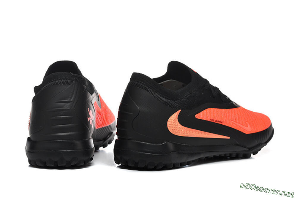 Men's Nike Phantom 6 Low Elite TF Football Shoes - Orange/Vibrant Coral/Jet Black 9
