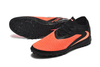 Men's Nike Phantom 6 Low Elite TF Football Shoes - Orange/Vibrant Coral/Jet Black