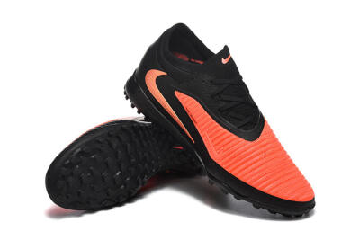 Men's Nike Phantom 6 Low Elite TF Football Shoes - Orange/Vibrant Coral/Jet Black
