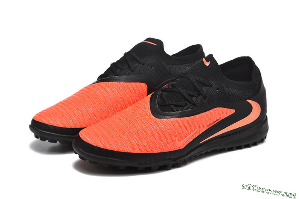 Men's Nike Phantom 6 Low Elite TF Football Shoes - Orange/Vibrant Coral/Jet Black 5