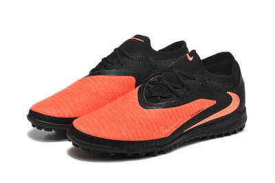 Men's Nike Phantom 6 Low Elite TF Football Shoes - Orange/Vibrant Coral/Jet Black