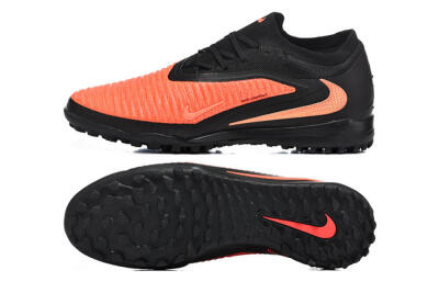 Men's Nike Phantom 6 Low Elite TF Football Shoes - Orange/Vibrant Coral/Jet Black