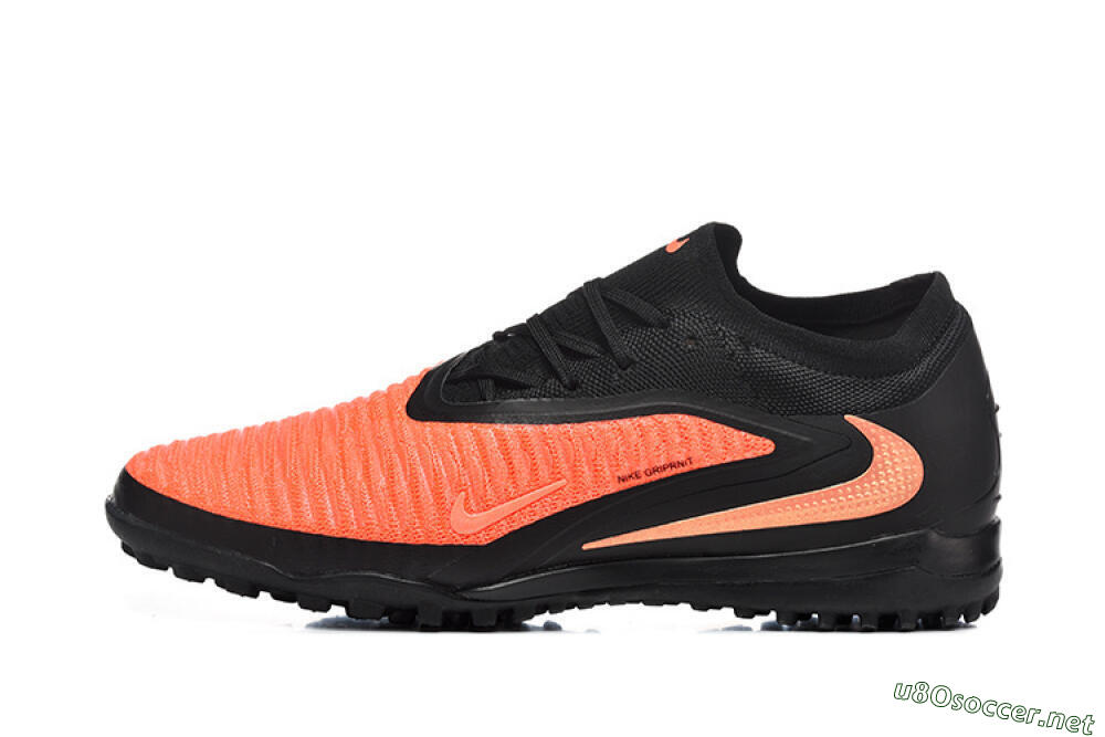Men's Nike Phantom 6 Low Elite TF Football Shoes - Orange/Vibrant Coral/Jet Black 0