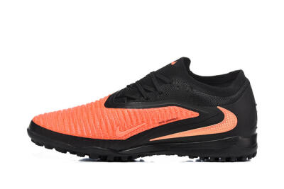 Men's Nike Phantom 6 Low Elite TF Football Shoes - Orange/Vibrant Coral/Jet Black