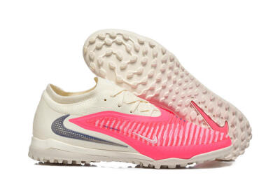 Men's Nike Phantom 6 Low Elite TF Football Shoes - Pink/Soft Cream/Fierce Pink
